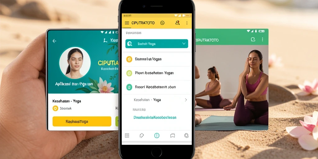 Tampilan antarmuka aplikasi Yoga CIPUTRATOTO yang modern dan intuitif.