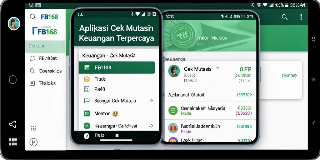 Antarmuka aplikasi FB168 menampilkan riwayat mutasi dengan jelas dan ringkas.