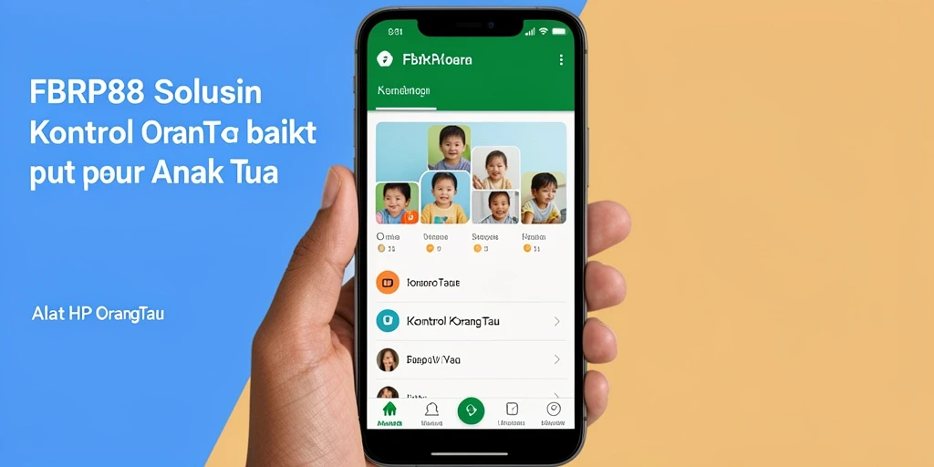 Tampilan antarmuka aplikasi FBRP88 untuk kontrol orang tua.