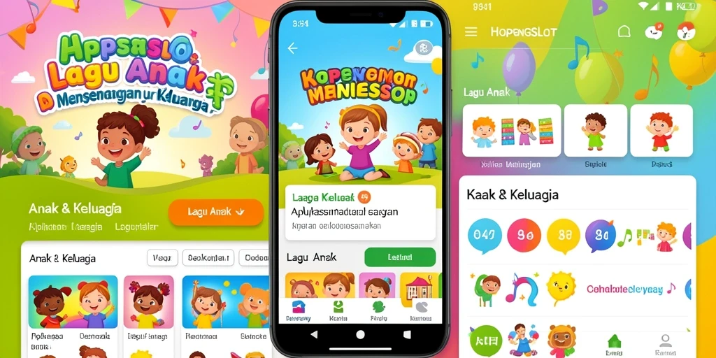 Antarmuka HOPENGSLOT dengan fitur lagu anak yang menarik.