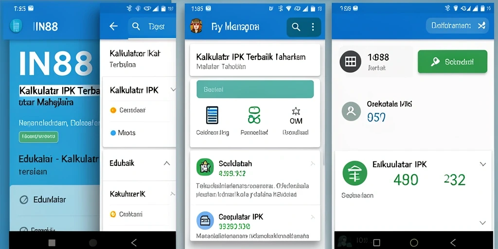 Antarmuka pengguna IN88 yang sederhana dan fungsional.