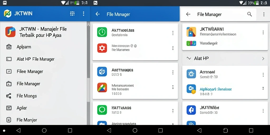 Tampilan antarmuka pengguna aplikasi File Manager JKTWIN yang intuitif dan mudah digunakan.