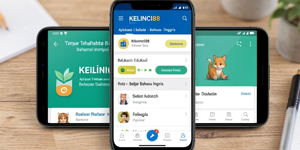 Tampilan antarmuka KELINCI88 yang menarik untuk belajar bahasa Inggris.