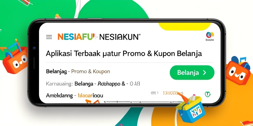 Tampilan antarmuka aplikasi NESIAFUN untuk promo dan kupon.
